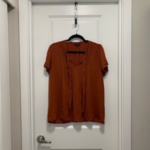 Burnt Orange Lands End Blouse